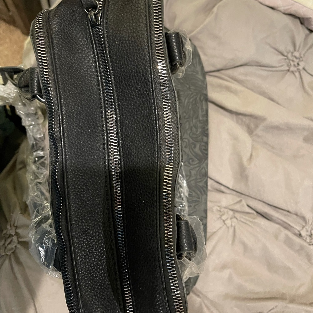 Black pattern purse